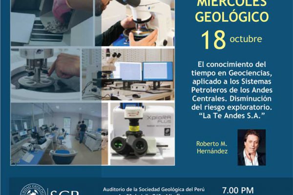 Presentación de La.Te. Andes en la Sociedad Geológica del Perú