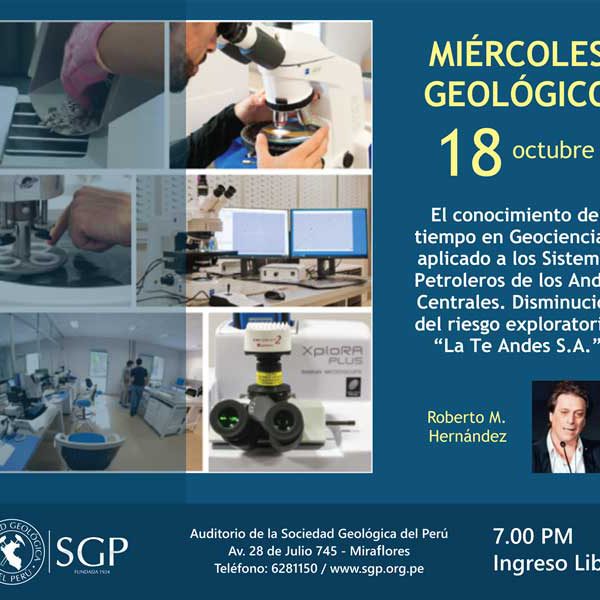 Presentación de La.Te. Andes en la Sociedad Geológica del Perú