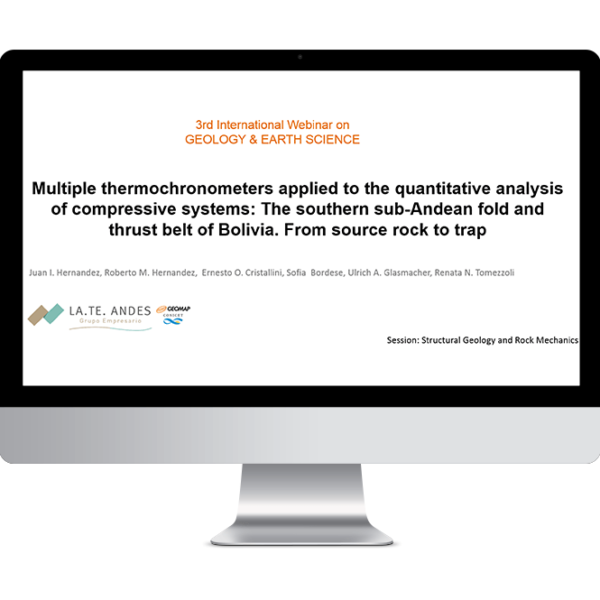 LA.TE. ANDES presente en el 3rd International Webinar on GEOLOGY AND EARTH SCIENCE