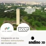 Integración en los modelos estructurales del mundo con Andino3D. Universidade de São Paulo - LA.TE. ANDES