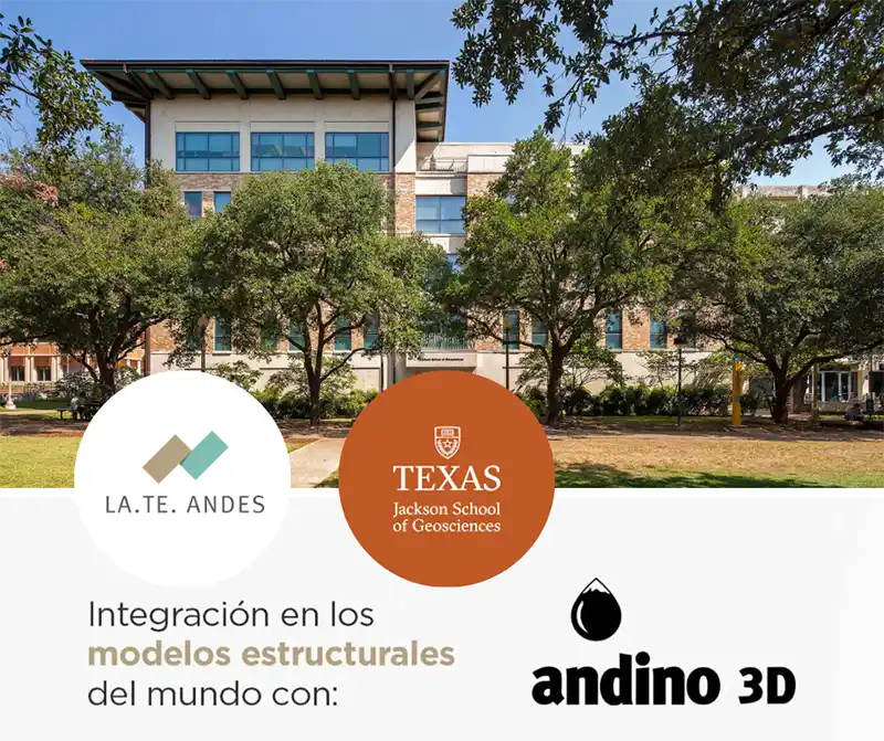 Integración en los modelos estructurales del mundo con Andino 3D. Jackson School of Geosciences de la University of Texas at Austin - LA.TE. ANDES