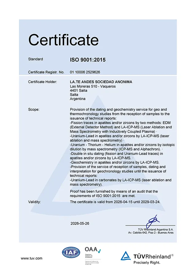 ISO 9001:2015 01 10006 2529626 Certificate
